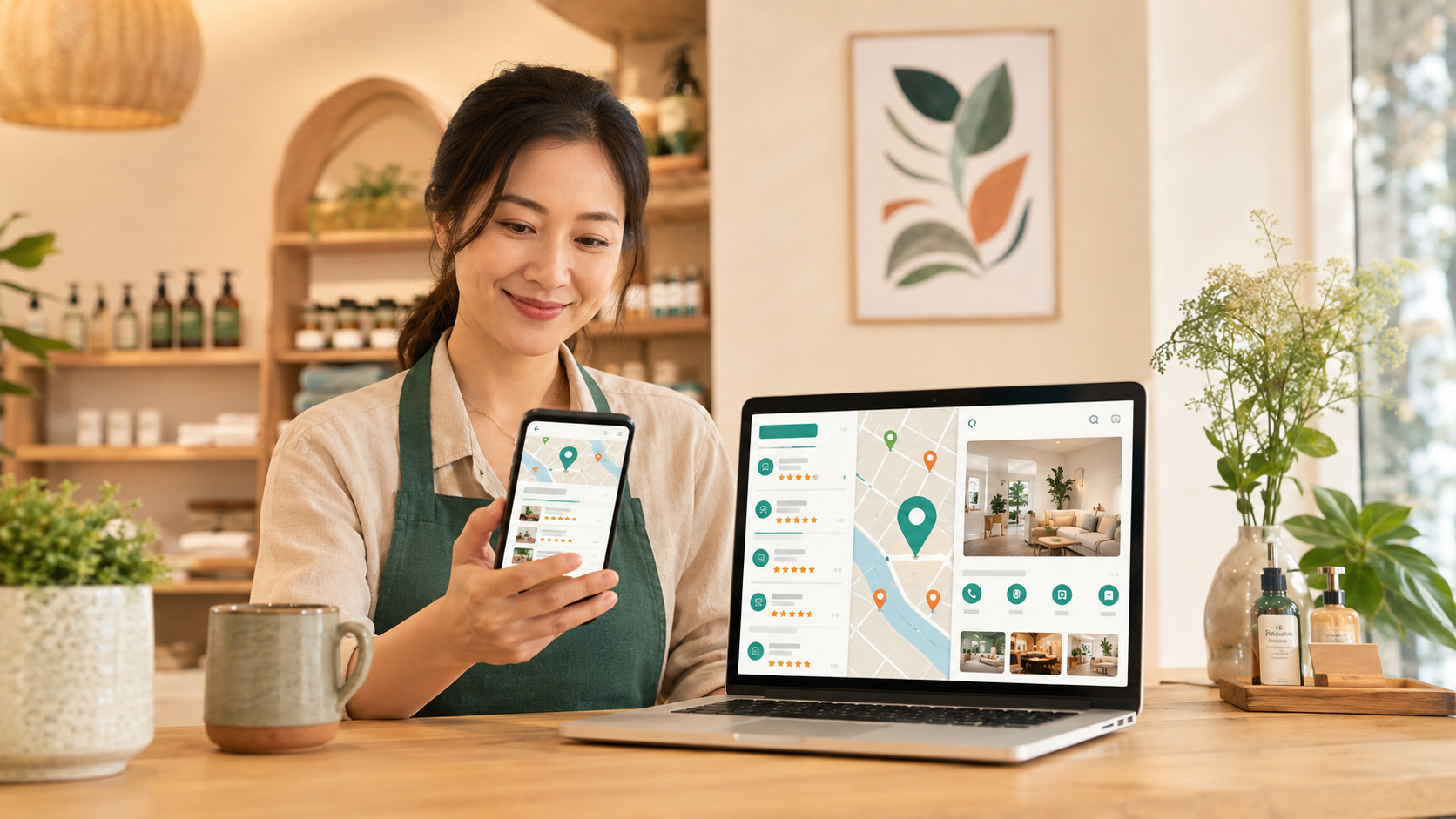 SEO địa phương giúp cửa hàng nhỏ xuất hiện trên Google Maps và điện thoại